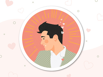 Dalaney branding coaster design edmonton face illustration vector wedding