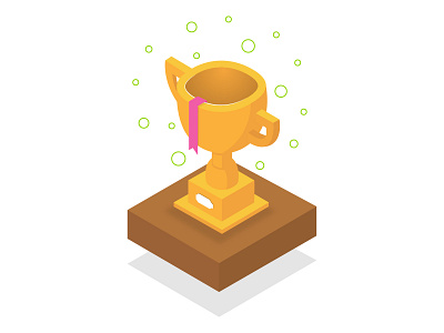 Achievement achievement design edmonton float granify illustration isometric trophy vector