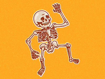 Skellington dribbbleweeklywarmup halloween illustration skeleton spooky vector