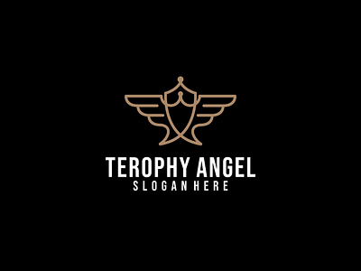 TEROPHY ANGEL design logo animal animation brand branding company design elegant illustration logo ui