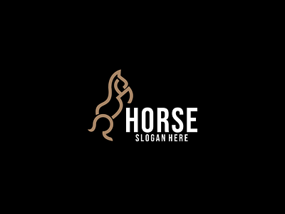 HORSE LOGO animal animation brand branding company design elegant illustration logo ui