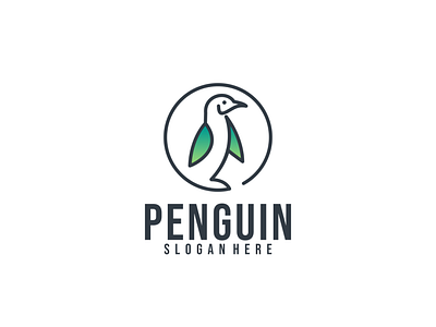PENGUIN LOGO animal animation brand branding company design elegant illustration logo ui