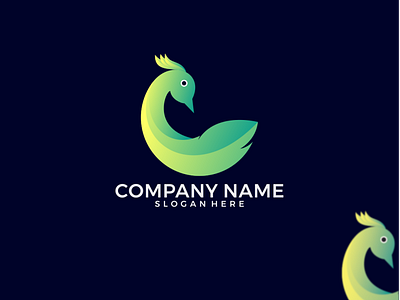 Peacock Logo animal animation brand branding company design elegant illustration logo ui