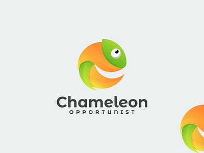 Chameleon Design Logo animal animation brand branding company design elegant illustration logo ui
