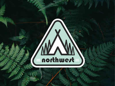 Northwest Camp Badge adventure badge camp design illustration northwest outdoor outdoors