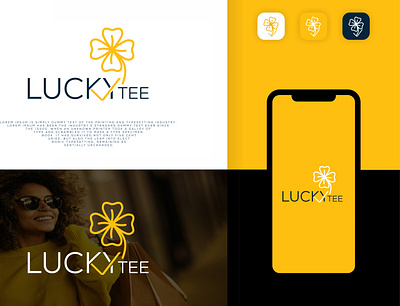 Lucky Tee logo! branding clean logo corporate logo design graphic design illustration logo lucky logo minimalist logo simple logo
