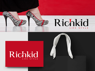 Richkid Life Style logo! branding clean logo corporate logo design fashion logo graphic design illustration lifestyle logo logo minimalist logo simple logo women logo