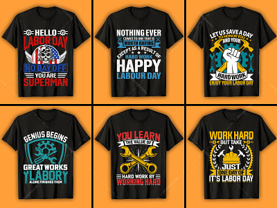 Labor T-Shirt Design Bundle