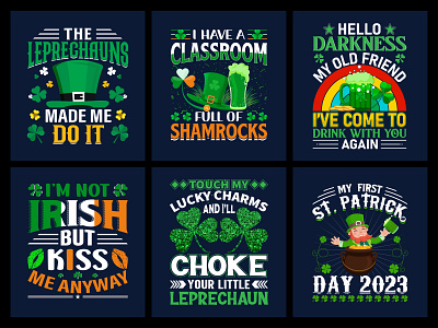 St. Patrick's T-Shirt Design Bundle.