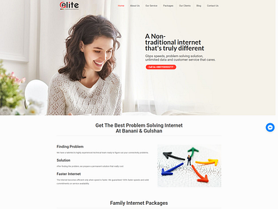 Internet Service Provider Website Design for WordPress