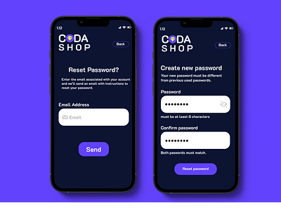 codashop reset password ui adobe xd figma ui uiuix