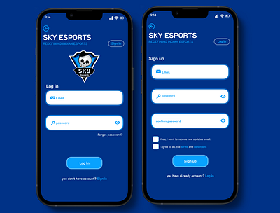 Skyesports app just imagine ui #2 adobe xd figma new design ui uiux