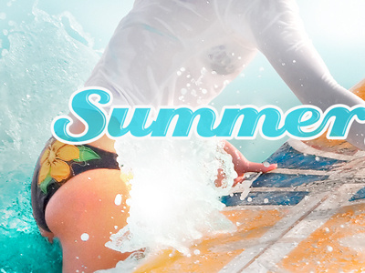 Summer girls branding design logo retro summer surfing