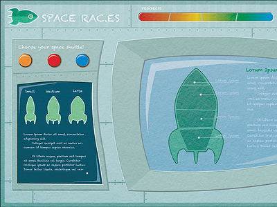 Space Races Children's Game app challenge childrens game design drawing game illustration informative nasa space ui website