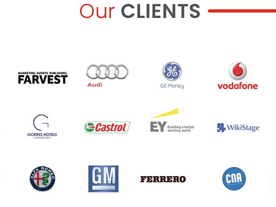 Some of our clients in Luxembourg & UK branding clients razrcorp