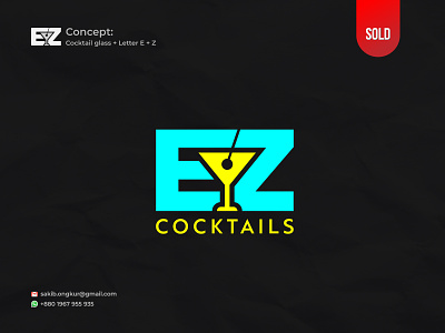 Combination Mark Cocktail Logo