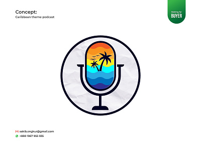 Podcast Logo 3dlogos bestdesign brandidentity design caribbean logo cyclone logo dribbble designer graphic design holiday logo logo logomark podcast logo sakib ongkur studiotit uniquedesign vector