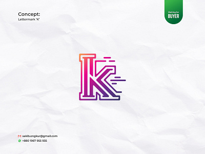 Letter K Modern Logo, Tech Logo