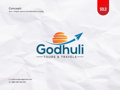 Combination Mark Travel Logo agency logo branding combination mark logo design gradient logo graphic design logo modern logo sakib ongkur studiotit travel travel logo trending logo vector