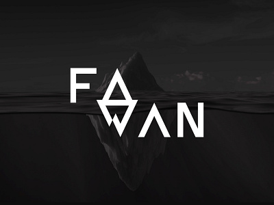 FAWAN branding design flat graphicdesign iceberg iceberg logo illustration information it logo logodesign logotype tecnology vector visual identity