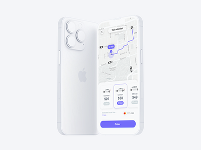 Location tracker - Daily UI 020 app dailyui dailyui020 dailyuichallenge design figma ios iphone location location tracker map mobile mobile design mockup taxi ui uidesign userinterface ux