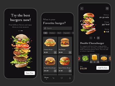 Daily UI 033 - Customize Product android app burgers customize product daily ui 033 dailyui dailyuichallenge design figma ios mobile mobile app food mobile design ui uidesign userinterface ux