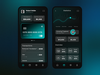 Finance App banking app design finance app mobile ui