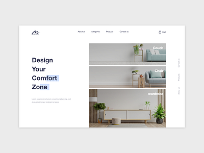 Furniture website 2020 cart chair clear design ecommerce shop furniture furniture app furniture website interior room sofa table ui ux web design website