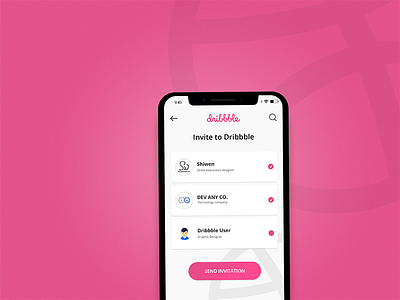 Dribbble Invitations distribution