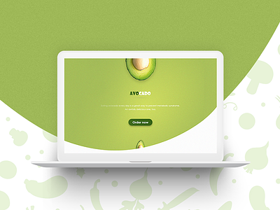 Avocado - website avocado creative design green landingpage modern psd site template ui web xd