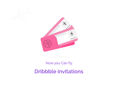 Dribbble Invitation airline boarding dribbble give away invitation pass pink shot tickets travel two