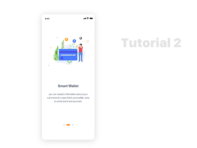 Wallet Onboarding screen interaction app crypto currency illustration ios iphone mobile onboarding tutorial uiux walkthrough wallet