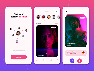 Dating App Design ui