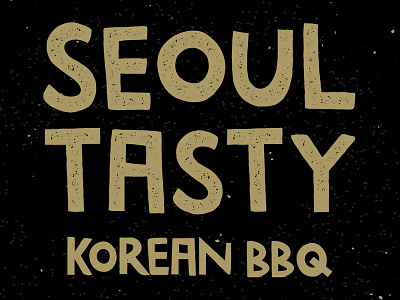 Seoul Tasty Logo branding design icon lettering logo type typography vector