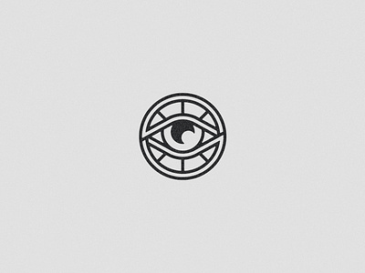 This eye never saw the light of day... all seeing eye brand element icon mark real estate vector