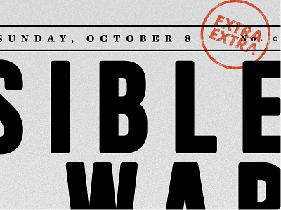 Invisible War black and white grid newspaper type war ww2