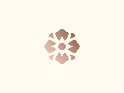 Flower earthy flower gradient icon