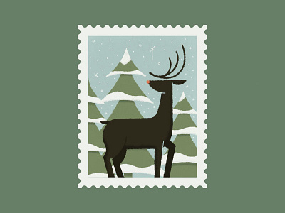 "Let it Snow, Baby... Let it Reindeer." christmas illustration procreate reindeer relient k snow stamps winter