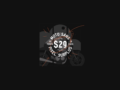 Moto Sans for $1! assets branding bundle caferacer deal fonts garage moto motorcycle sans type whiskey