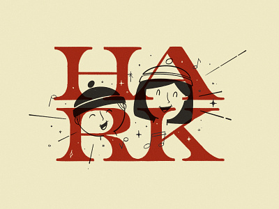 Hark! christmas hark holidays illustration kids music type