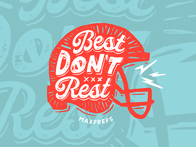 Best Don't Rest football helmet illustration tshirt typography