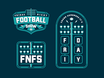 TGIF badge badgedesign flat football illustration art logo typography vector