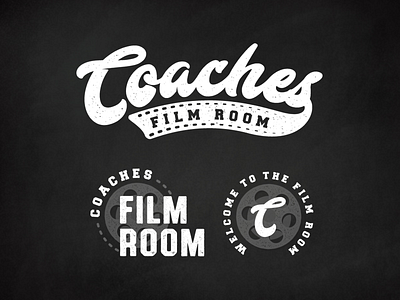 Coaches Film Room branding coach film logo vector