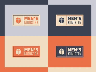 Men's Ministry Logo church church branding church design colors logo design masculine men ministry type typography vector