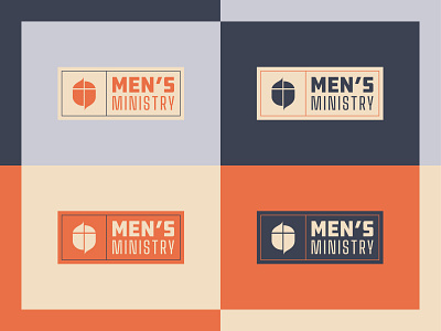 Men's Ministry Logo church church branding church design colors logo design masculine men ministry type typography vector