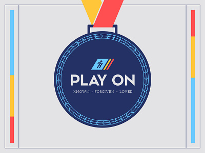 Play On 2 adventure week church church branding colors fonts icon logo medal olympic typography vbs vector vector art