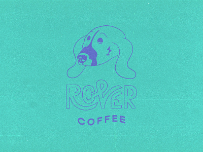 Rover Coffee 1 coffee dog doggo illustration logo tattoo texture typography vector