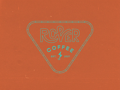 Rover Coffee 2 coffee dog doggo illustration logo texture typography vector