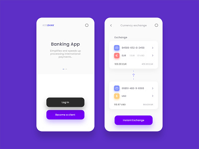 KOSBANK app mobile bank ui uiux user interface
