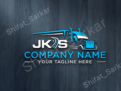 Transport Trucking Transportation Dispatching Logistics Logo